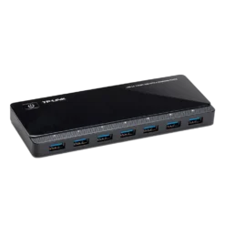 מפצל USB 3 TP-Link UH720 7 יציאות 5Gbps 2 יציאות טעינה מהירה 12V 4A באחריות יבואן רשמי 3 שנים