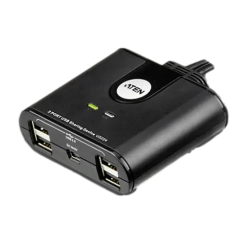 ⁦ממתג USB 4 יציאות ATEN US424 למחשבים מרובים תואם Windows Linux Mac Sun באחריות יבואן רשמי⁩ – תמונה ⁦6⁩