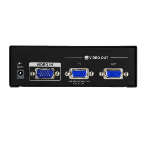 ⁦מפצל VGA 4 יציאות ATEN VS0104 450MHz עם אודיו סטריאו באחריות יבואן רשמי⁩ – תמונה ⁦3⁩
