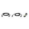 ערכת כבל KVM USB Display Port 2 מטר באחריות יבואן רשמי
