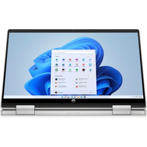 ⁦מחשב נייד HP Pavilion x360 14 Core5 16GB 1TB Touch Win11 כסף באחריות יבואן רשמי 3 שנים⁩ – תמונה ⁦2⁩