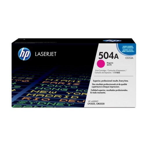 טונר מגנטה HP CE253A למדפסות Color LaserJet CP3530 וCP3525 באחריות יבואן רשמי