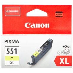 מילוי דיו קנון צהוב CLI-551XL-Y למדפסות PIXMA ip7250 ומדפסות נוספות, באחריות יבואן רשמי