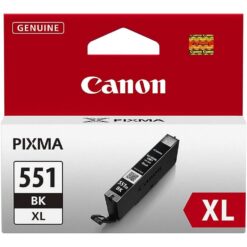 מילוי דיו קנון שחור CLI-551XL-BK למדפסות PIXMA גדול במיוחד באחריות יבואן רשמי