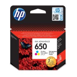 ראש דיו HP 650 צבעוני CZ102AE למדפסות Deskjet Ink Advantage 1015-4645 באחריות יבואן רשמי