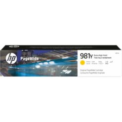 ראש דיו HP 981Y צהוב L0R15A למדפסות PageWide Enterprise 556/586 באחריות יבואן רשמי