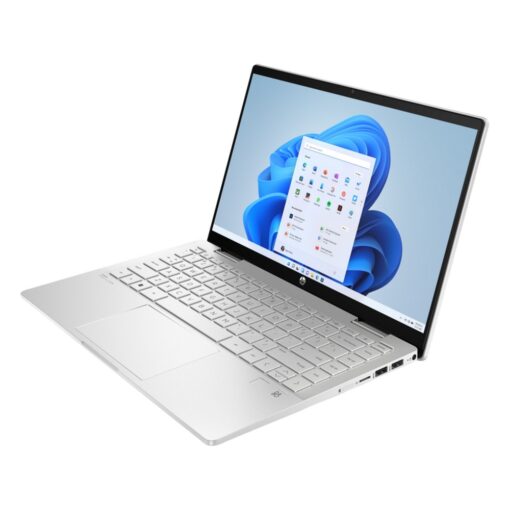 ⁦מחשב נייד HP Pavilion x360 14 מסך מגע i7 16GB 512GB Win11 כסף באחריות יבואן רשמי⁩ – תמונה ⁦2⁩