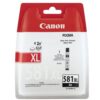מילוי דיו קנון שחור CLI581XLBK XL גדול במיוחד למדפסות PIXMA באחריות יבואן רשמי