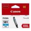מילוי דיו קנון ציאן CLI581XXL XL גדול במיוחד למדפסות PIXMA באחריות יבואן רשמי
