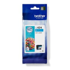 ראש דיו ציאן Brother LC-424C למדפסת DCP-J1200w באחריות יבואן רשמי
