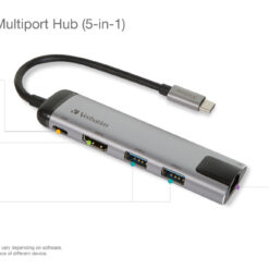 VERBATIM USB-C™ MULTIPORT HUB USB 3.1  HDMI  Gigabit Ethernet