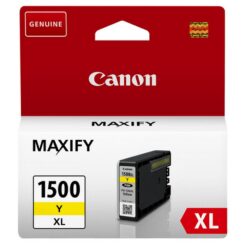 מילוי דיו קנון צהוב PGI-1500XL Y למדפסות Canon MAXIFY MB2050/MB2150/MB2155/MB2350/MB2750/MB2755 באחריות יבואן רשמי