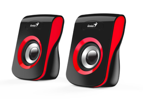 רמקולים למחשב Genius SP-Q180 – USB – 6W – פס אדום