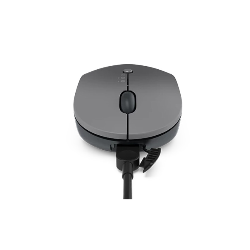 עכבר אלחוטי Lenovo Go USB-C – נטען – עד 2400 DPI – Storm Grey – תמונה 3
