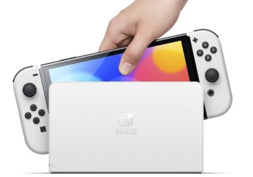 ⁦קונסולה נינטנדו לבן 'Nintendo switch oled white 7⁩ – תמונה ⁦2⁩
