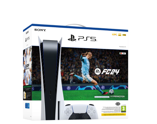 SONY Playstation5 BLU-RAY 825GB + Controller + Game code CFI-1216A-FC24