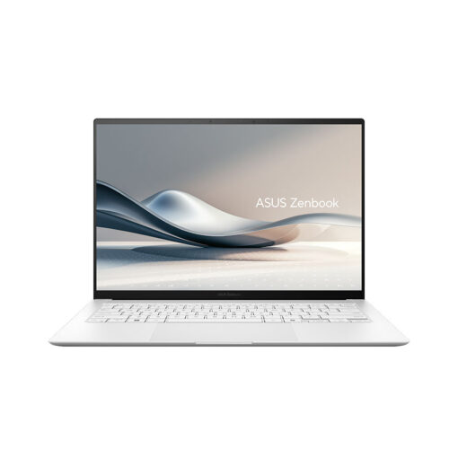 מחשב נייד Asus Zenbook S14 14 אינץ' 3K OLED מסך מגע Intel Ultra 7 32GB RAM 1TB SSD לבן באחריות יבואן רשמי 3 שנים