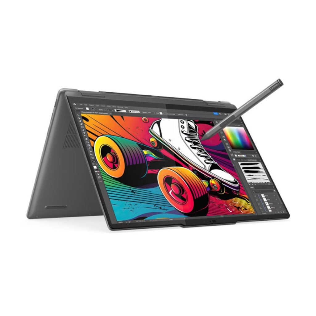 מחשב נייד Lenovo Yoga 7 2-in-1 14 אינץ Intel Core Ultra 5 16GB 1TB SSD מסך מגע מואר Storm Grey באחריות יבואן רשמי