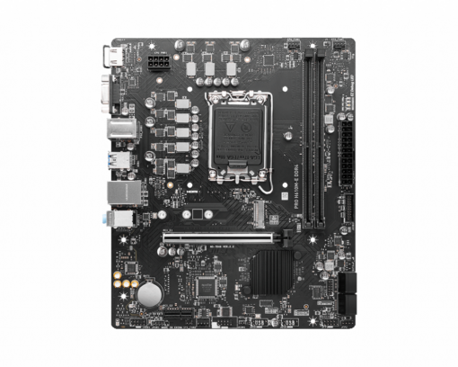 ⁦לוח אם MSI PRO H610M-E DDR5 12/13/14 דור אינטל LGA1700 זיכרון 96GB 2 חריצים באחריות יבואן רשמי⁩ – תמונה ⁦2⁩