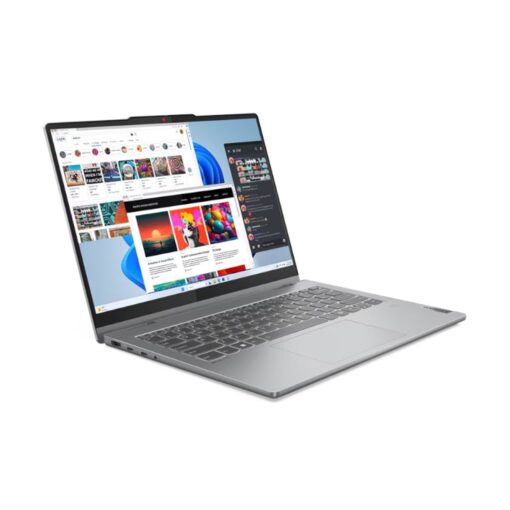⁦מחשב נייד Lenovo IP 5 14 Intel Core 5 120U 16GB 512GB SSD מסך מגע 14 אינץ' תומך עט Luna Grey באחריות יבואן רשמי 3 שנים⁩ – תמונה ⁦3⁩