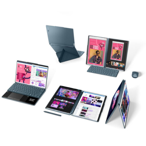 ⁦מחשב נייד Lenovo Yoga Book9 13 OLED Ultra 7 32GB 1TB תכליתי דו מסכי באחריות יבואן רשמי 3 שנים⁩ – תמונה ⁦2⁩