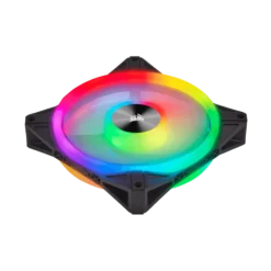 מאוורר CORSAIR iCUE QL140 RGB 140 מ"מ שחור עם תאורת LED דינמית PWM 1250 סל"ד באחריות יבואן רשמי