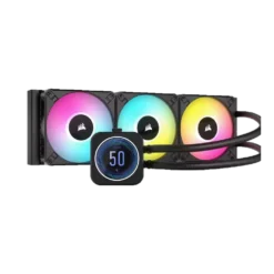 קירור מעבד Corsair H150i Elite LCD 360 מ"מ RGB - באחריות יבואן רשמי 5 שנים