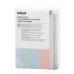 כרטיסי ברכה CriCut Cut Away R10 פסטל 18 יחידות 8.9x12.4 ס"מ עם מעטפות לבנות באחריות יבואן רשמי