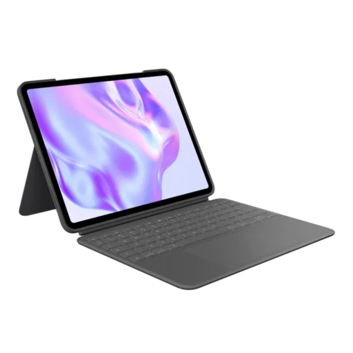⁦כיסוי מקלדת LOGITECH Combo Touch iPad Pro 13 M4 גרפיט עם משטח עכבר מואר באחריות יבואן רשמי⁩ – תמונה ⁦2⁩