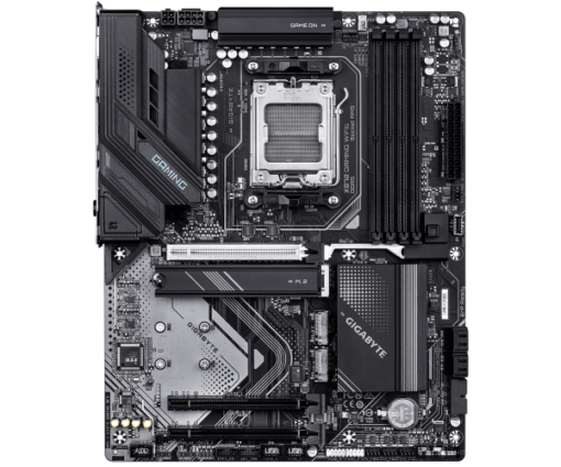 ⁦לוח אם Gigabyte X870 GAMING WIFI6 ATX AM5 DDR5 למעבדי AMD, תמיכה ב-WiFi 6, זיכרון DDR5 עד 8200MHz, 3 חריצי M.2, 4 חריצי זיכרון, באחריות יבואן רשמי לשלוש שנים⁩ – תמונה ⁦2⁩