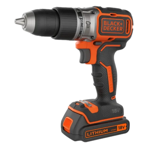 ⁦מקדחת פטיש נטענת BLACK+DECKER 18V עם 2 סוללות 80 אביזרים מלאים באחריות יבואן רשמי⁩ – תמונה ⁦10⁩