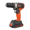 מקדחה אלחוטית BLACK&DECKER 18V ליתיום-יון 11 מצבי מצמד LED פנס עבודה באחריות יבואן רשמי