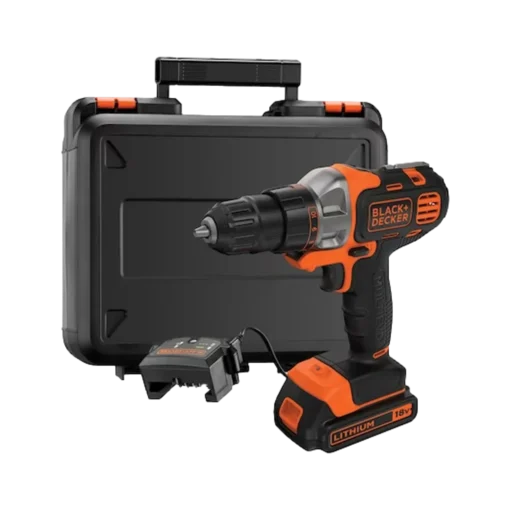 ⁦מקדחת פטיש נטענת BLACK+DECKER 18V עם 2 סוללות 80 אביזרים מלאים באחריות יבואן רשמי⁩ – תמונה ⁦25⁩