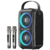 רמקול בידורית W-KING T9II 2 מיקרופונים 102 מ"מ Bluetooth 5.0 10,000mAh באחריות יבואן רשמי