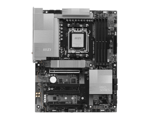⁦לוח אם MSI PRO X870-P WIFI AM5 DDR5 WiFi 7 Ryzen 7000/9000 256GB 4x M.2 באחריות יבואן רשמי 3 שנים⁩ – תמונה ⁦2⁩
