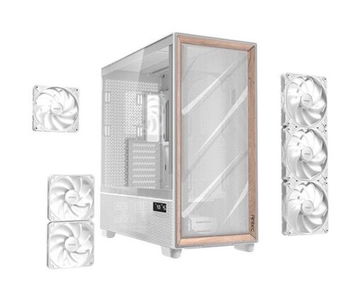 ⁦מארז מחשב Antec Flux Pro White EATX Full Tower 6 מאווררים כולל USB Type-C לבן באחריות יבואן רשמי⁩ – תמונה ⁦7⁩