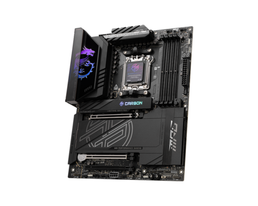 ⁦לוח אם MSI MPG X870E CARBON WIFI AM5 DDR5 WiFi 7 4x M.2 4x SATA III PCIe 5.0 באחריות יבואן רשמי⁩ – תמונה ⁦3⁩