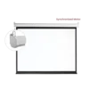 מסך הקרנה חשמלי LUMI ESAC100 100 אינץ לבן מט 2.00x1.50 מ' שלט RF זווית 160 מעלות באחריות יבואן רשמי
