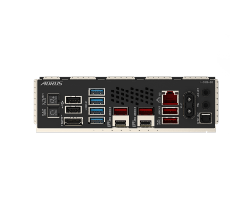 ⁦לוח אם Gigabyte X870E AORUS MASTER AMD AM5 DDR5 WIFI 7 ATX 8600MHz 4 חריצים PCI-E 5.0 באחריות יבואן רשמי 3 שנים⁩ – תמונה ⁦5⁩