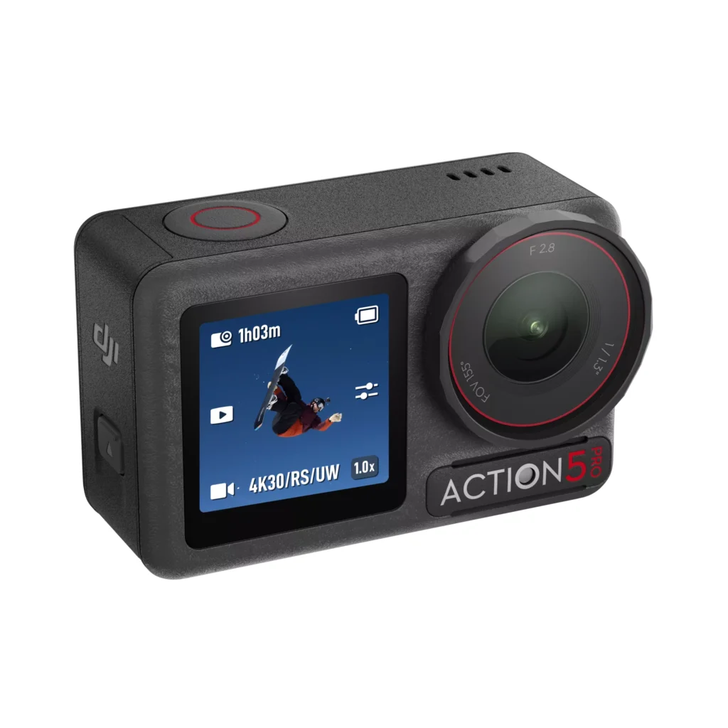 מצלמת אקשן Osmo Action 5 Pro 4K חיישן 1/1.3 אינץ סוללה 4 שעות באחריות יבואן רשמי