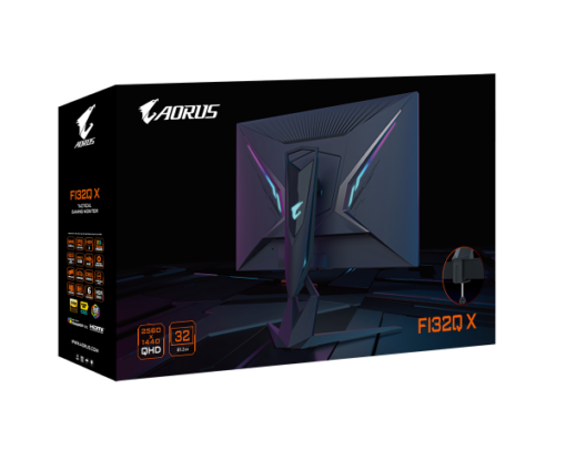 ⁦מסך גיימינג AORUS 32 אינץ' 2K 240Hz IPS 1ms KVM באחריות יבואן רשמי 3 שנים⁩ – תמונה ⁦9⁩