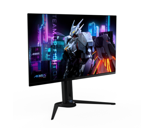 ⁦מסך מחשב GIGABYTE Aorus 32 4K QD-OLED 0.03ms 165Hz HDR KVM USB-C באחריות יבואן רשמי 3 שנים⁩ – תמונה ⁦3⁩