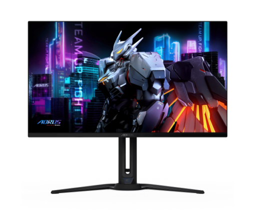 ⁦מסך מחשב GIGABYTE Aorus 32 4K QD-OLED 240Hz 0.03ms KVM USB-C באחריות יבואן רשמי 3 שנים⁩ – תמונה ⁦2⁩