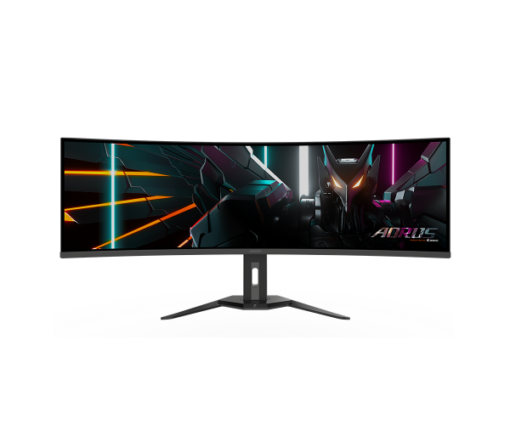 ⁦מסך גיימינג AORUS 49 אינץ' QD-OLED DQHD 5120X1440 144Hz 0.03ms KVM HDR באחריות יבואן רשמי 3 שנים⁩ – תמונה ⁦2⁩