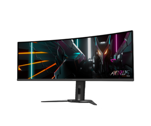 ⁦מסך גיימינג AORUS 49 אינץ' QD-OLED DQHD 5120X1440 144Hz 0.03ms KVM HDR באחריות יבואן רשמי 3 שנים⁩ – תמונה ⁦3⁩