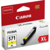 מילוי דיו צהוב Canon CLI-571XL גדול במיוחד למדפסות PIXMA באחריות יבואן רשמי