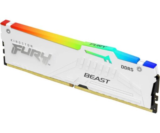 ⁦זיכרון למחשב Kingston Fury Beast RGB 32GB DDR5 6000MHz EXPO לבן באחריות יבואן רשמי 3 שנים⁩ – תמונה ⁦3⁩