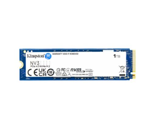 דיסק פנימי Kingston NV3 1TB NVME GEN 4.0 M.2 2280 מהירות 6000/4000Mb/s 3 שנות אחריות יבואן רשמי