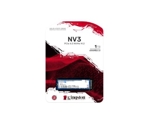 ⁦דיסק פנימי Kingston NV3 1TB NVME GEN 4.0 M.2 2280 מהירות 6000/4000Mb/s 3 שנות אחריות יבואן רשמי⁩ – תמונה ⁦3⁩