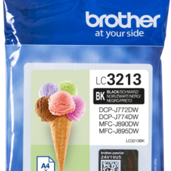 מדפסת הזרקת דיו שחורה Brother LC3213-BK J572 774 דפים בדקה 20 באחריות יבואן רשמי